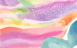 Abstract watercolor background. Hand-drawn illustration