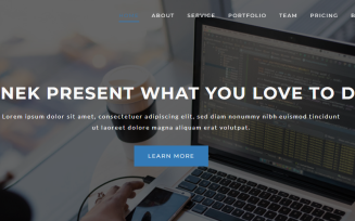 Bonek - One Page Portfolio Creative Template