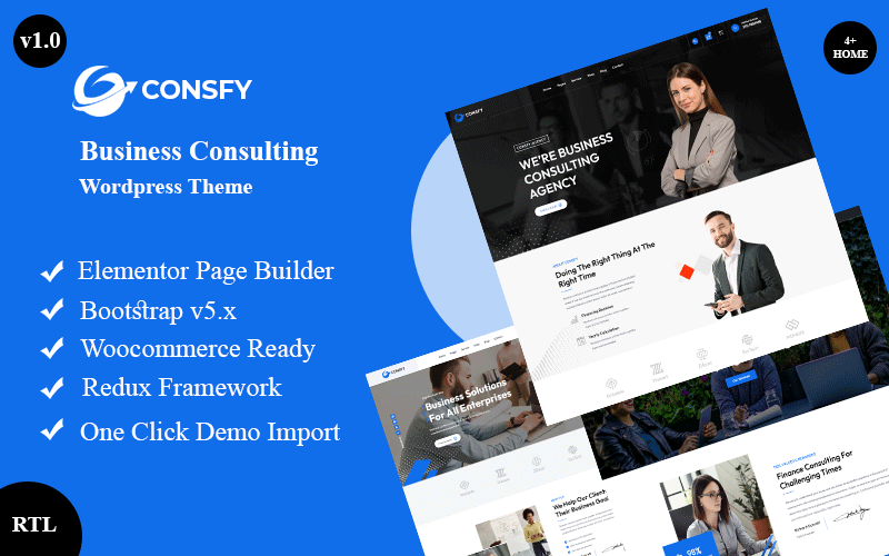 Consfy - Business Consulting Téma Wordpress + RTL