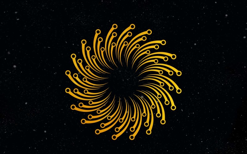 Creative Golden Vintage Flower Logo Design - Brand Logo Template