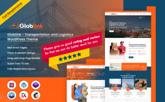 Globlink - Free Transportation and Logistics Free WordPress Theme