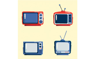 Retro Television Set Illustration