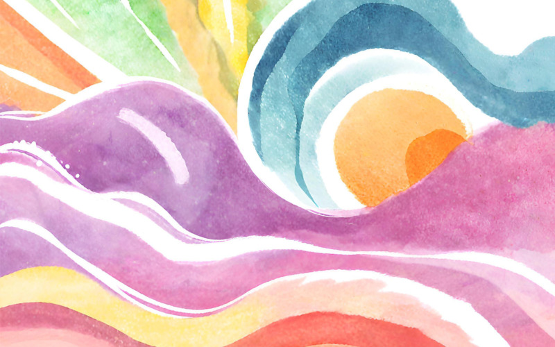 watercolor background. Hand-drawn illustration. Watercolor texture Background