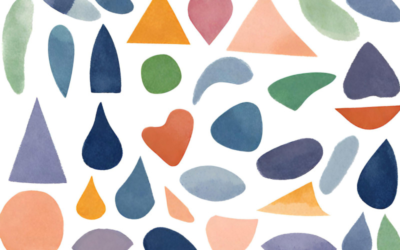 Watercolor seamless pattern with multicolored spots Background
