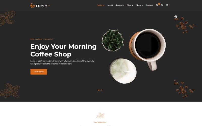 Template #369810 Blend Cafe Webdesign Template - Logo template Preview