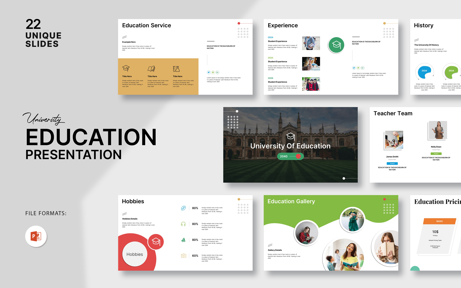 Template #369877 Education Powerpoint Webdesign Template - Logo template Preview