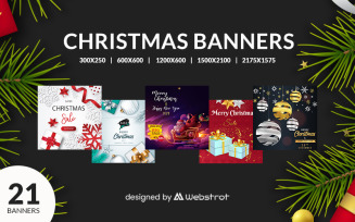 21 Christmas And New Year Banners
