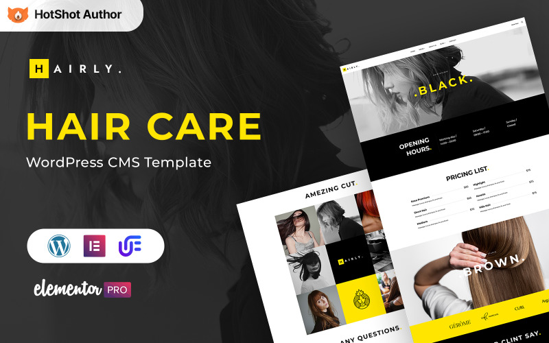 Hairly - Hair Care And Hair Salon Wordpress Theme WordPress Theme