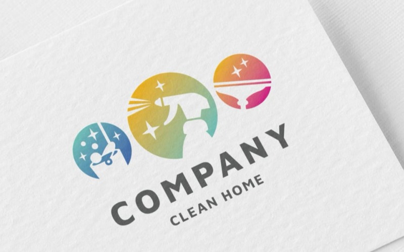 Clean Home Company Pro Logo Logo Template