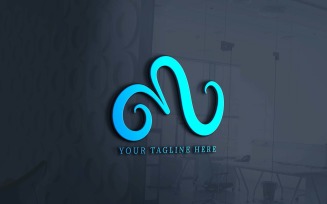 Creative M Trendy Company Logo Design