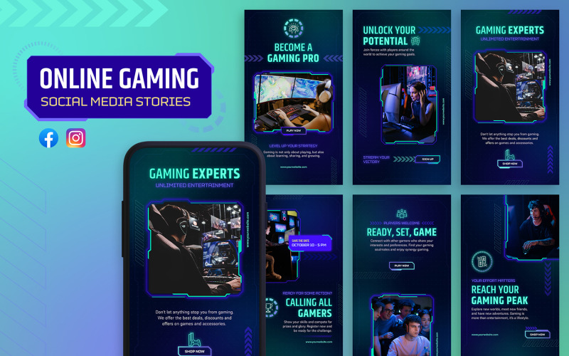 Instagram Stories - Gaming and eSports Social Media