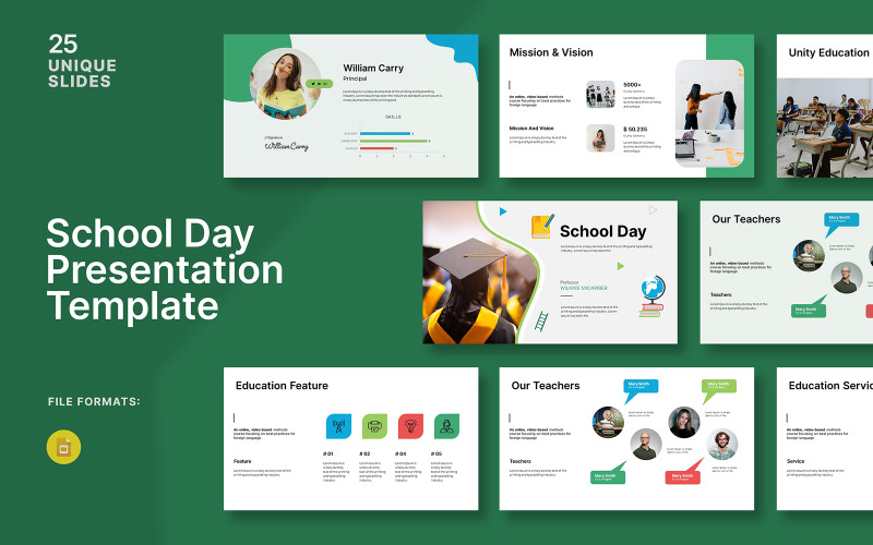 School Day Googleslide Presentation Google Slide