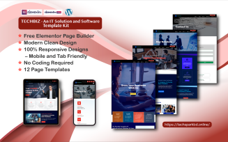Techbiz - An IT and Software Solution Elementor Template Kit