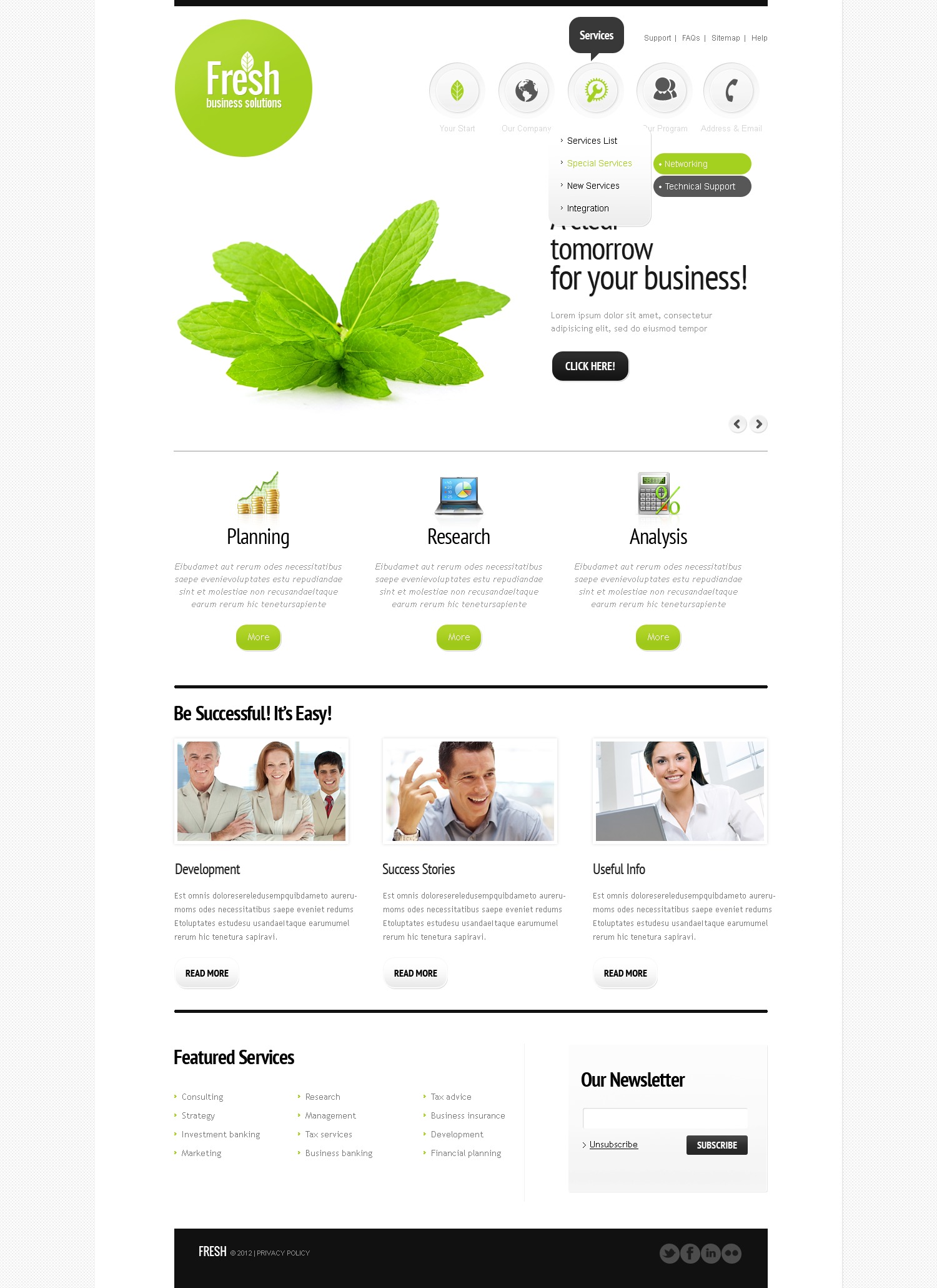 Business Services Website Template 37071