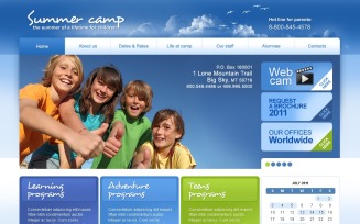 Summer Camp PSD Template