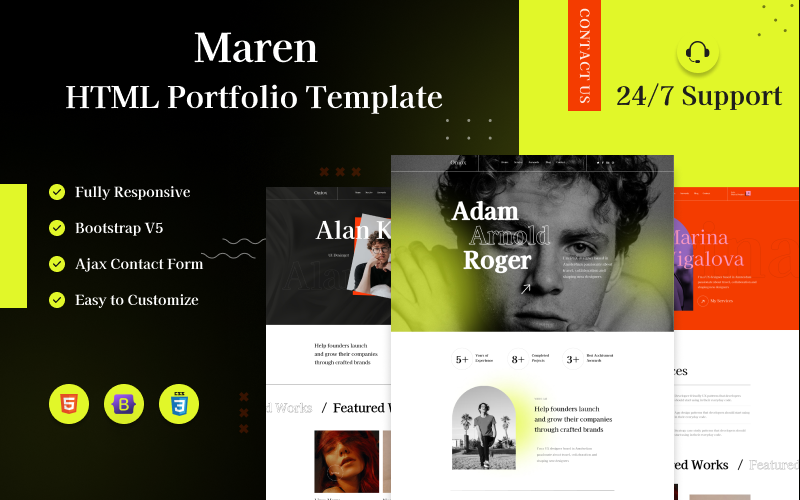 Maren - Portfolio HTML Template