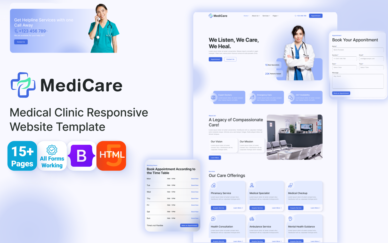 Template #370047 Medical Clinic Webdesign Template - Logo template Preview
