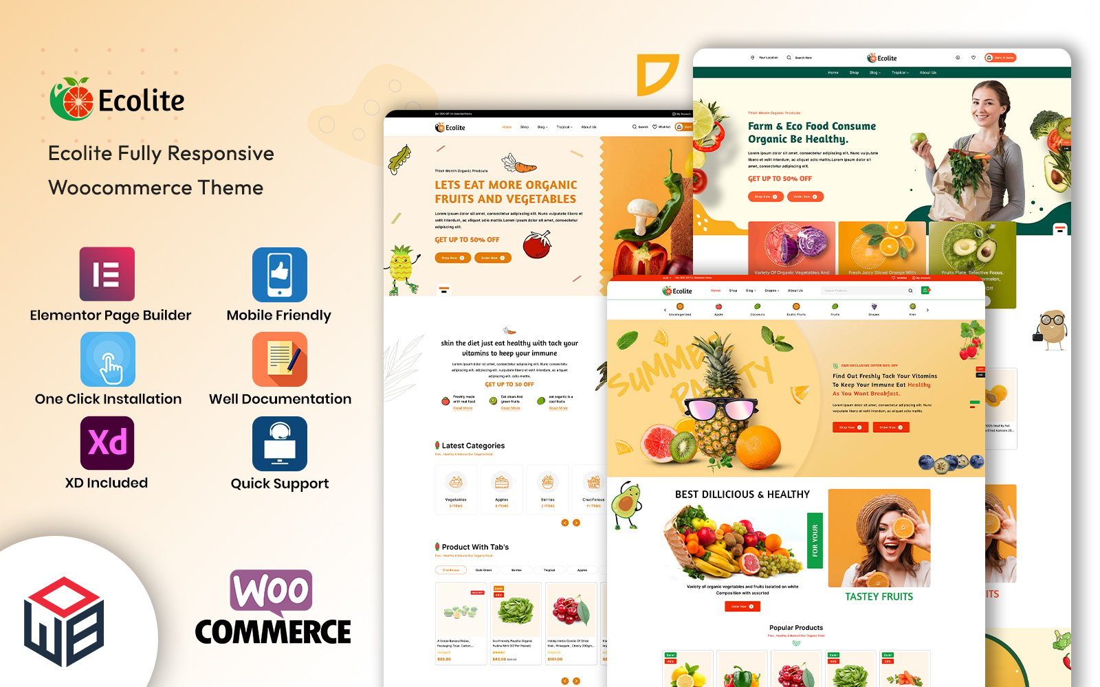Template #370048 Clean Food Webdesign Template - Logo template Preview