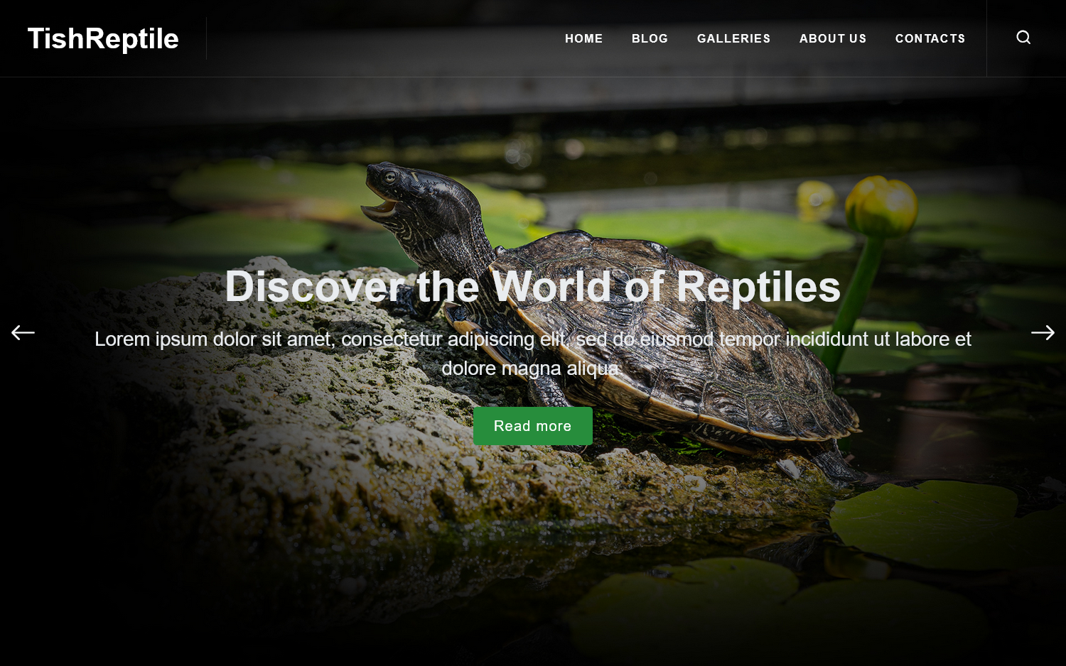 TishReptile - Reptile WordPress Theme