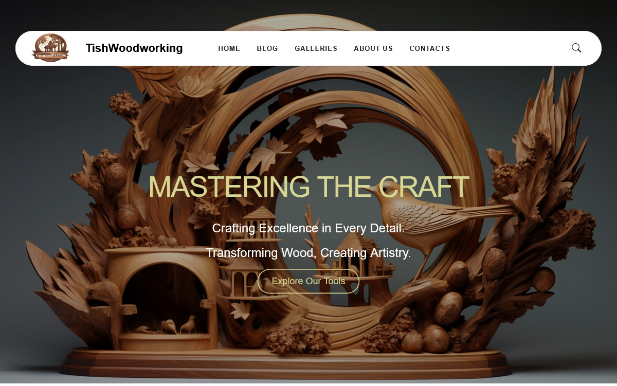 TishWoodworking - Woodworking WordPress Template