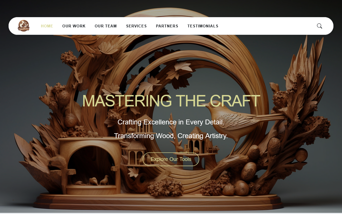 TishWoodworkingHTML - Woodworking HTML Template