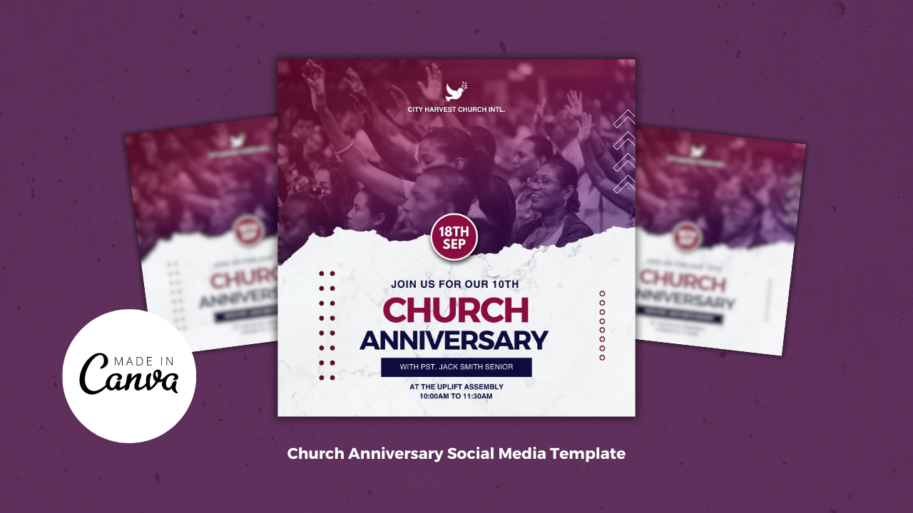 Template #370071 Anniversary Church Webdesign Template - Logo template Preview