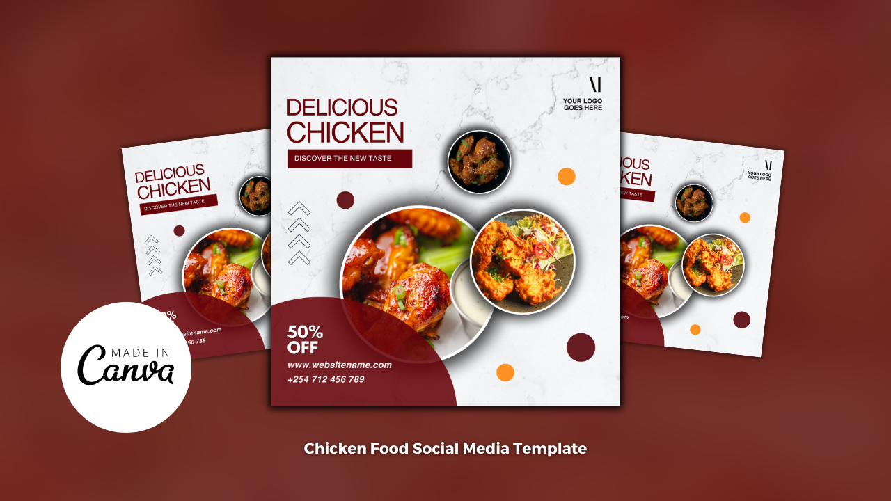 Chicken Restaurant Flyer Design Template