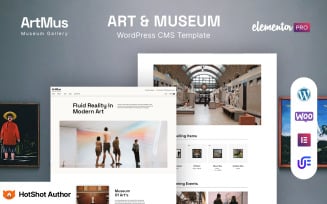 Artmus – Museum Gallery WordPress Elementor Theme
