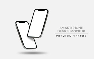 Smartphone mockup. Device UI/UX mockup for presentation template