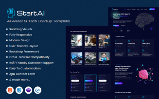 StartAI - AI Writer & Tech Startup Template