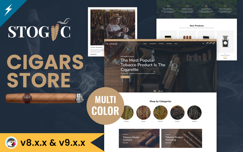 Stogic - Cigar and Tobacco Store PrestaShop Theme
