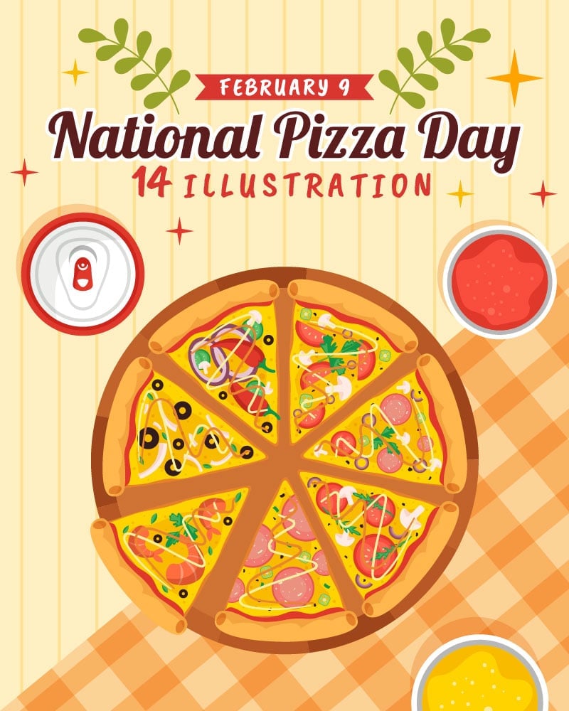 Template #370171 Pizza Day Webdesign Template - Logo template Preview