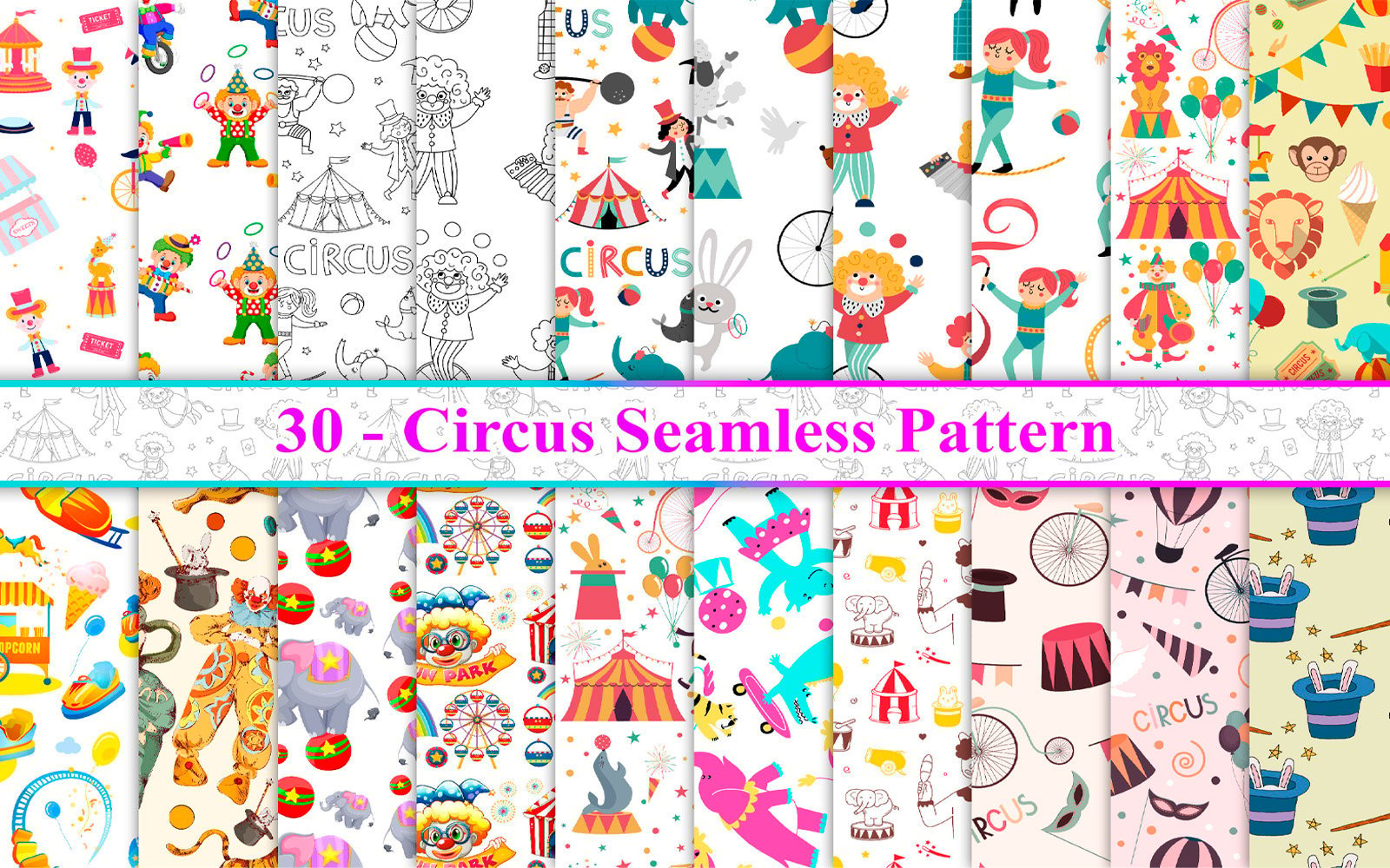 Kit Graphique #370185 Seamless Pattern Web Design - Logo template Preview