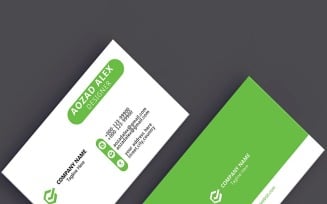 Business card design. 3 colour