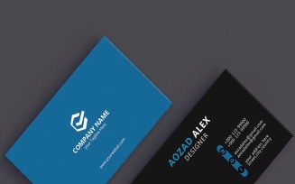 Business card design template. Professional