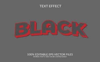 Black Friday Editable Vector 3d Text Effect Design Template