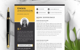 Professional Resume Template With Photo