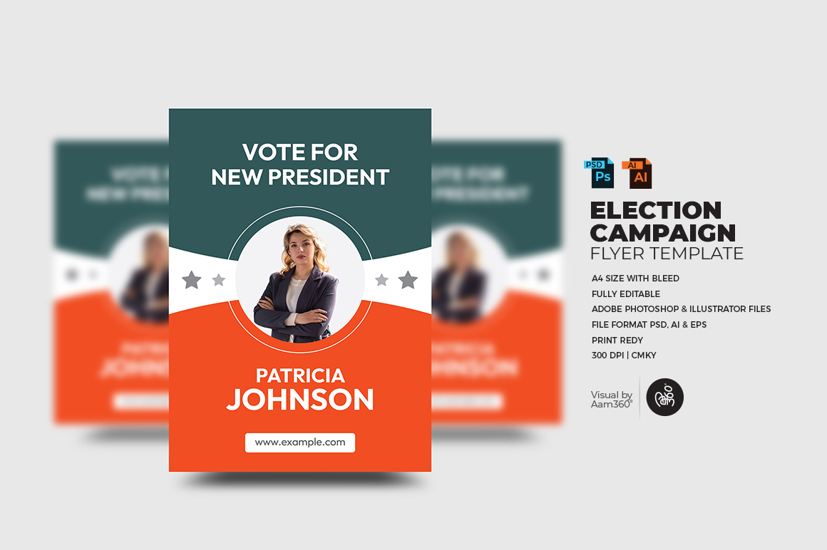 Template #370321 President Candidate Webdesign Template - Logo template Preview
