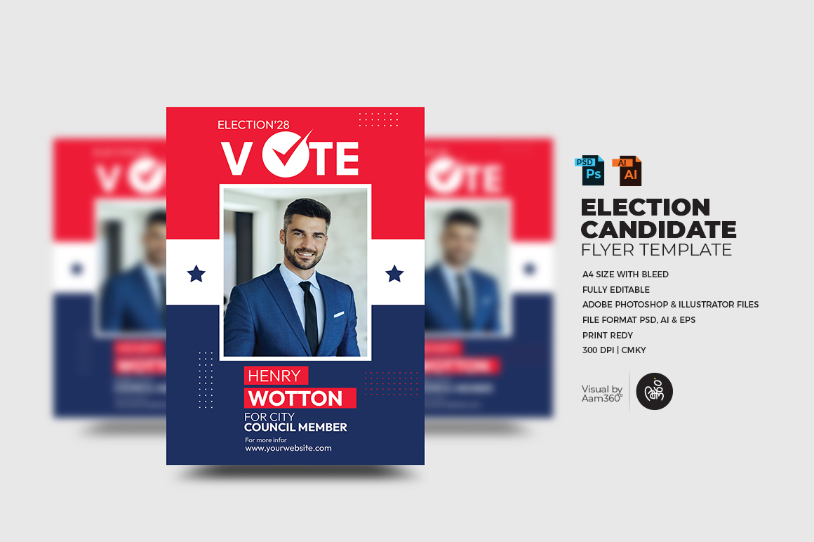 Template #370324 President Candidate Webdesign Template - Logo template Preview