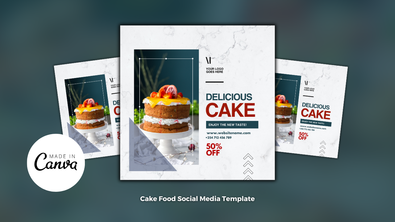 Cake Restaurant Design Flyer