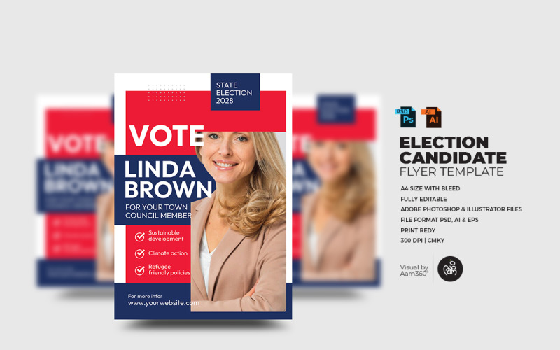 Election Candidate Flyer Template_V06 Corporate Identity