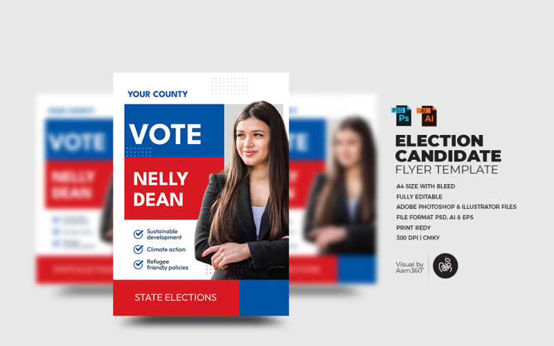 Election Candidate Flyer Template_V07 Corporate Identity