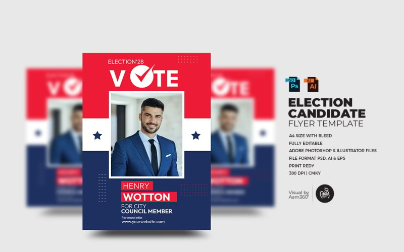 Election Candidate Flyer Template_V09 Corporate Identity