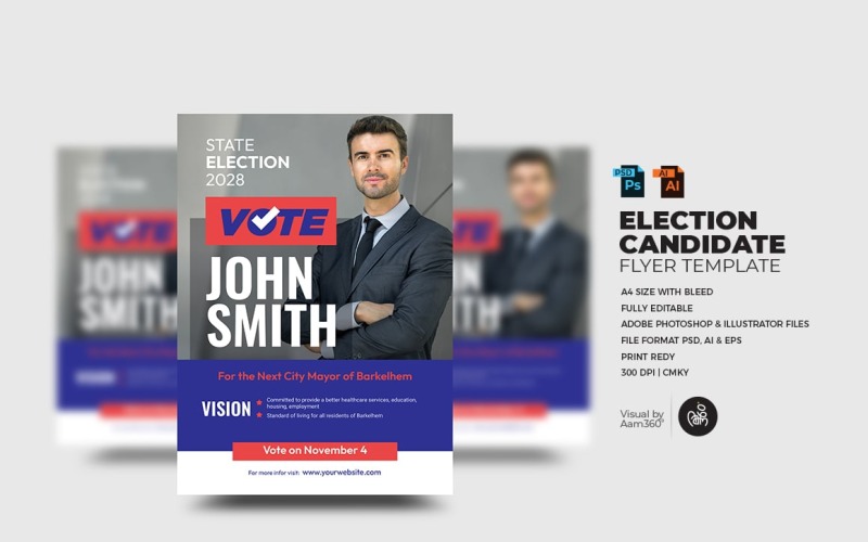 Election Candidate Flyer Template_V14 Corporate Identity
