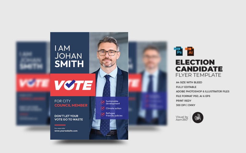 Election Candidate Flyer Template_V17 Corporate Identity