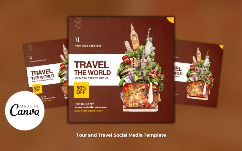 Tour & Travel Sale Template Social Media