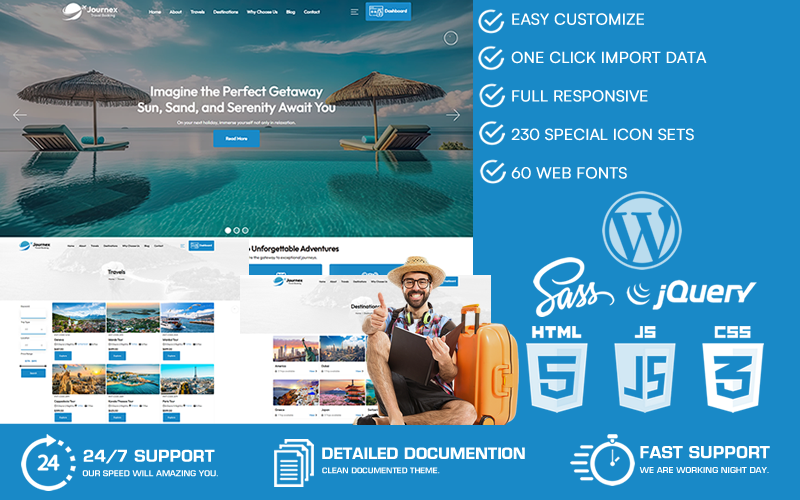 Journex - Travel Booking WordPress Theme