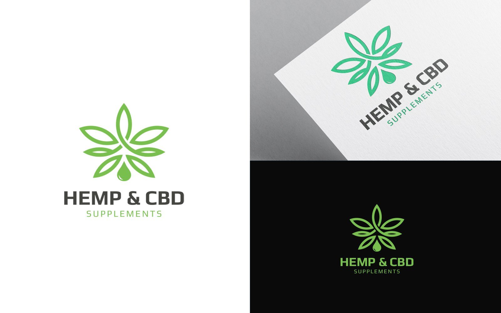 Kit Graphique #370482 Cannabis Hemp Divers Modles Web - Logo template Preview