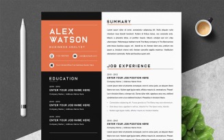 CV Template + Cover Letter + References for MS Word
