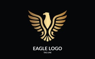 Heraldic Eagle Vector Logo Template